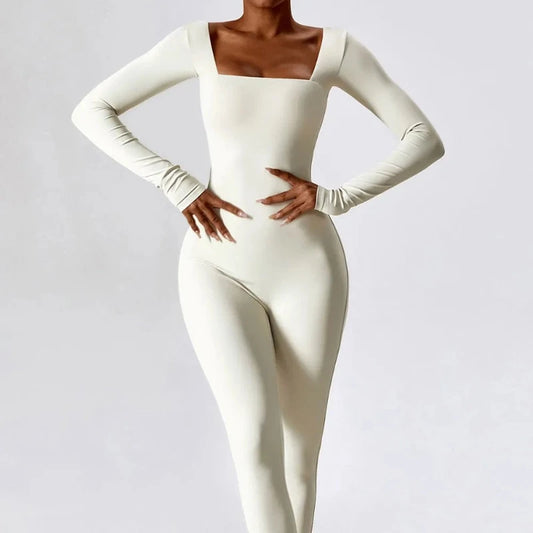 Long -Sleeved Jumpsuit One-Piece