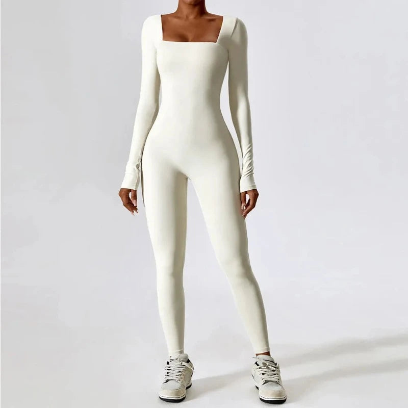 Long -Sleeved Jumpsuit One-Piece