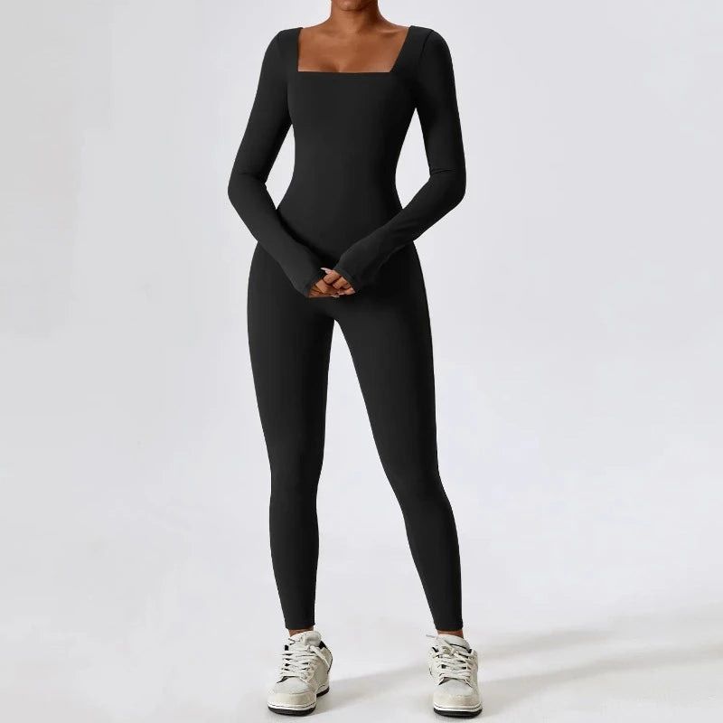 Long -Sleeved Jumpsuit One-Piece